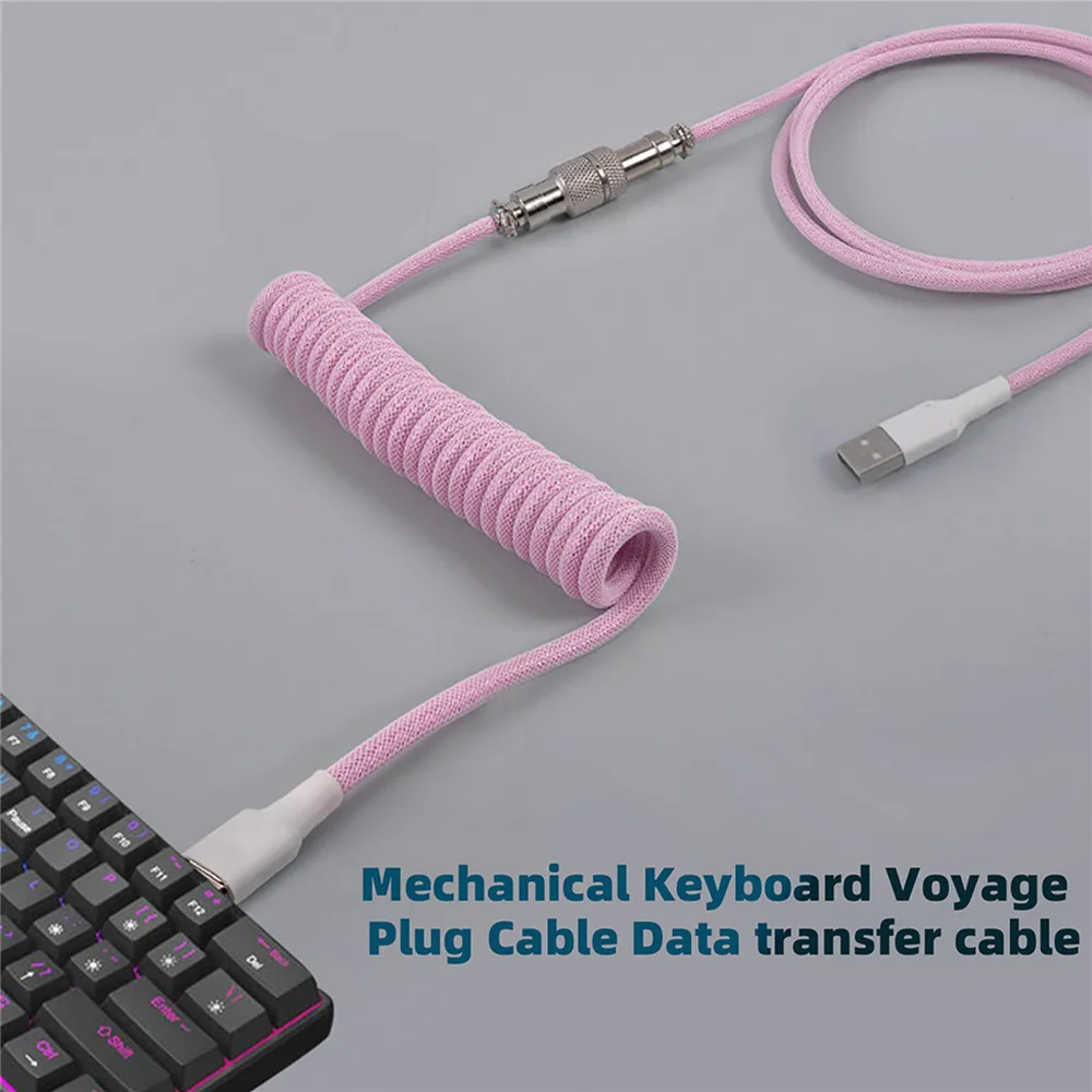 Gaming Keyboard Types - Nowa Mechaniczna Klawiatura Kabel Spiralny Przewód