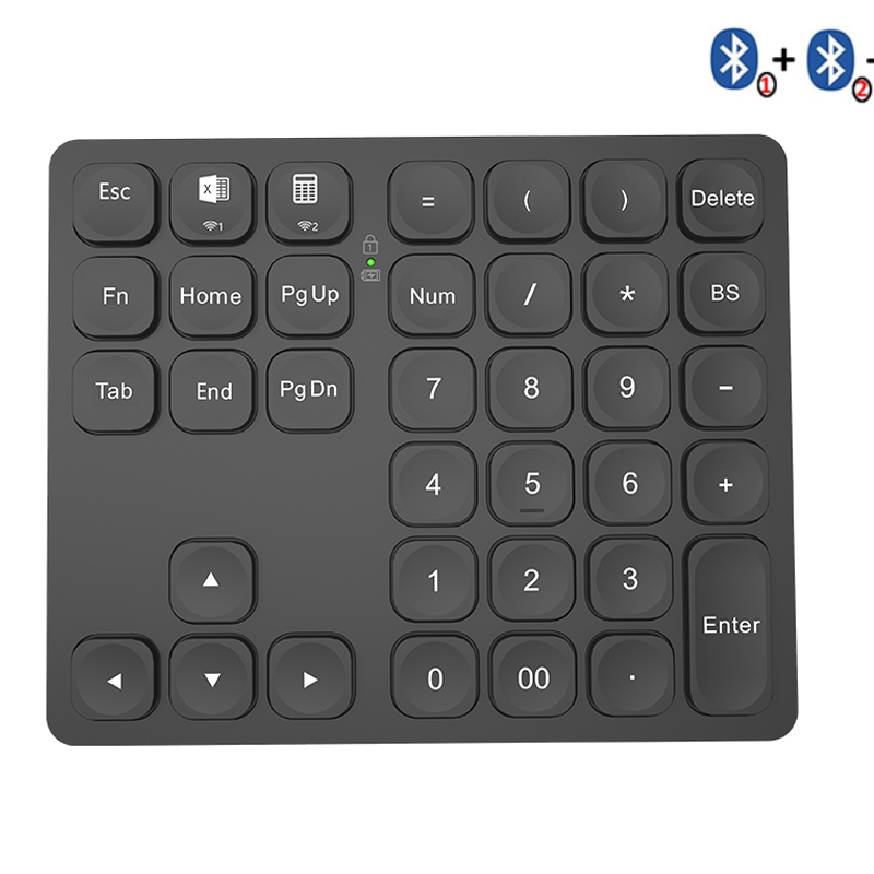 Gaming Keyboard Budget - BOW podwójna klawiatura numeryczna Bluetooth akumulatorowa