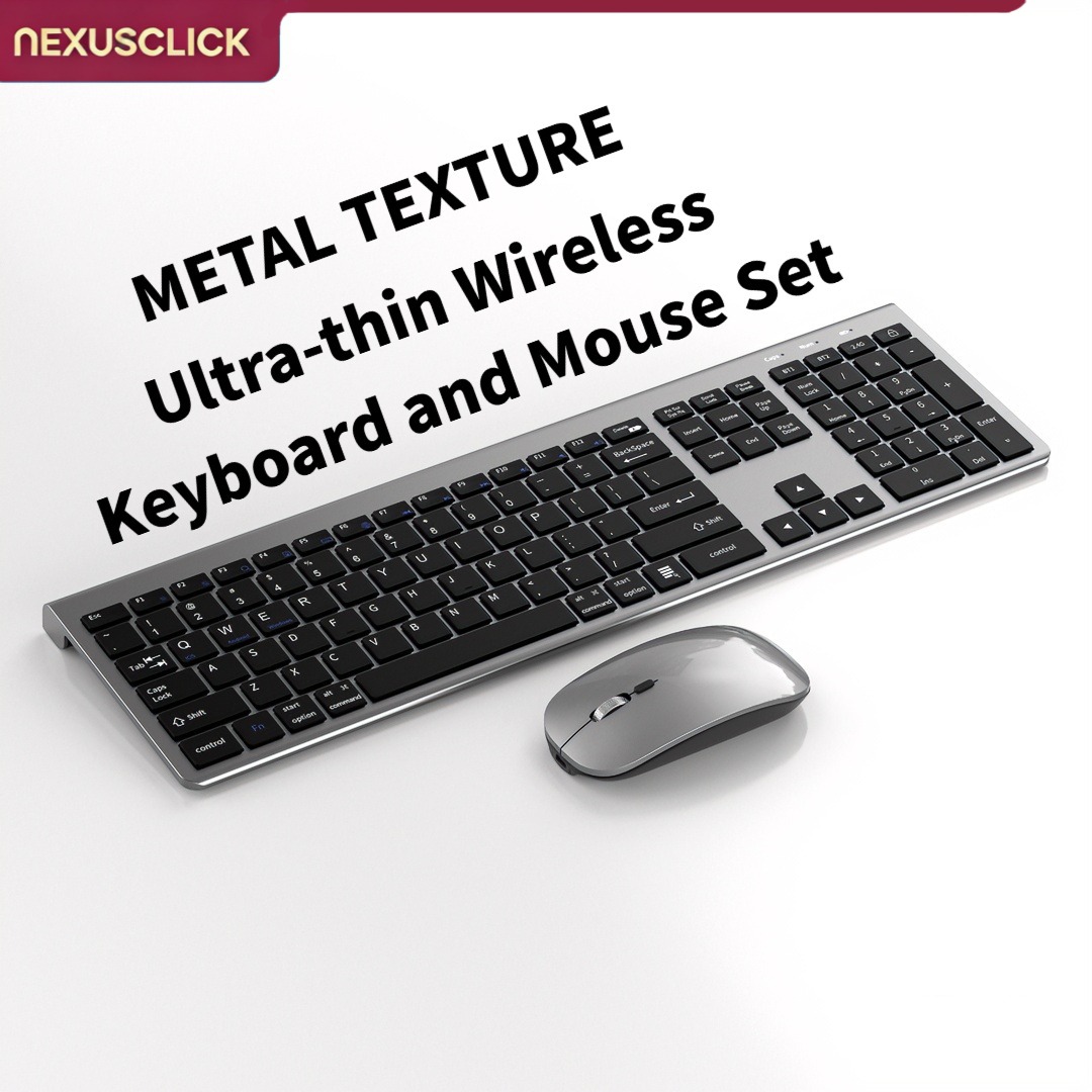 Gaming Keyboard And Mouse Combo Wireless - NexusClick 104 Klawisze Bezprzewodowa Klawiatura i