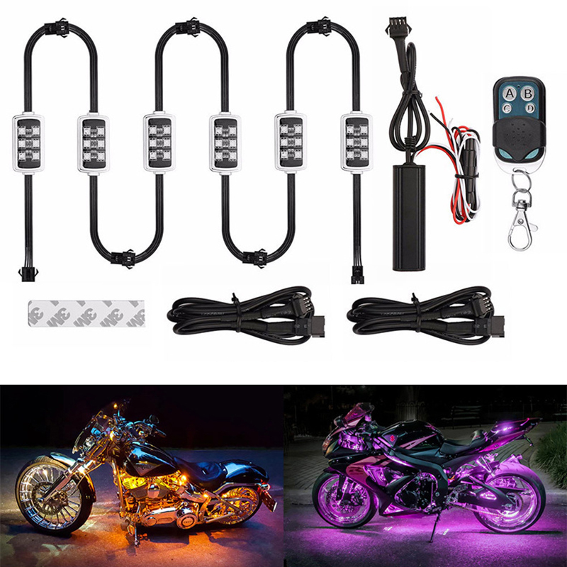 Rgb Underglow Strip - Niscarda motocykl samochodowy RGB LED inteligentne