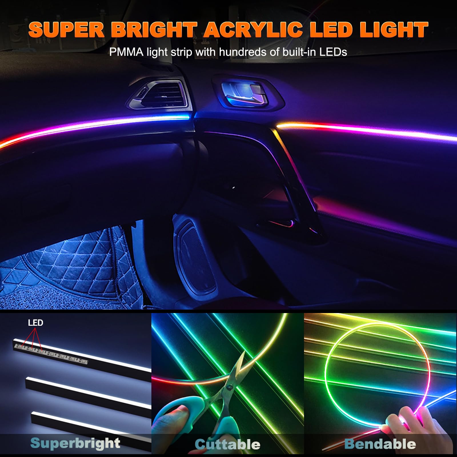 2 w1 dynamiczne neonowe oświet – Rgb Underglow Strip recenzja i cena