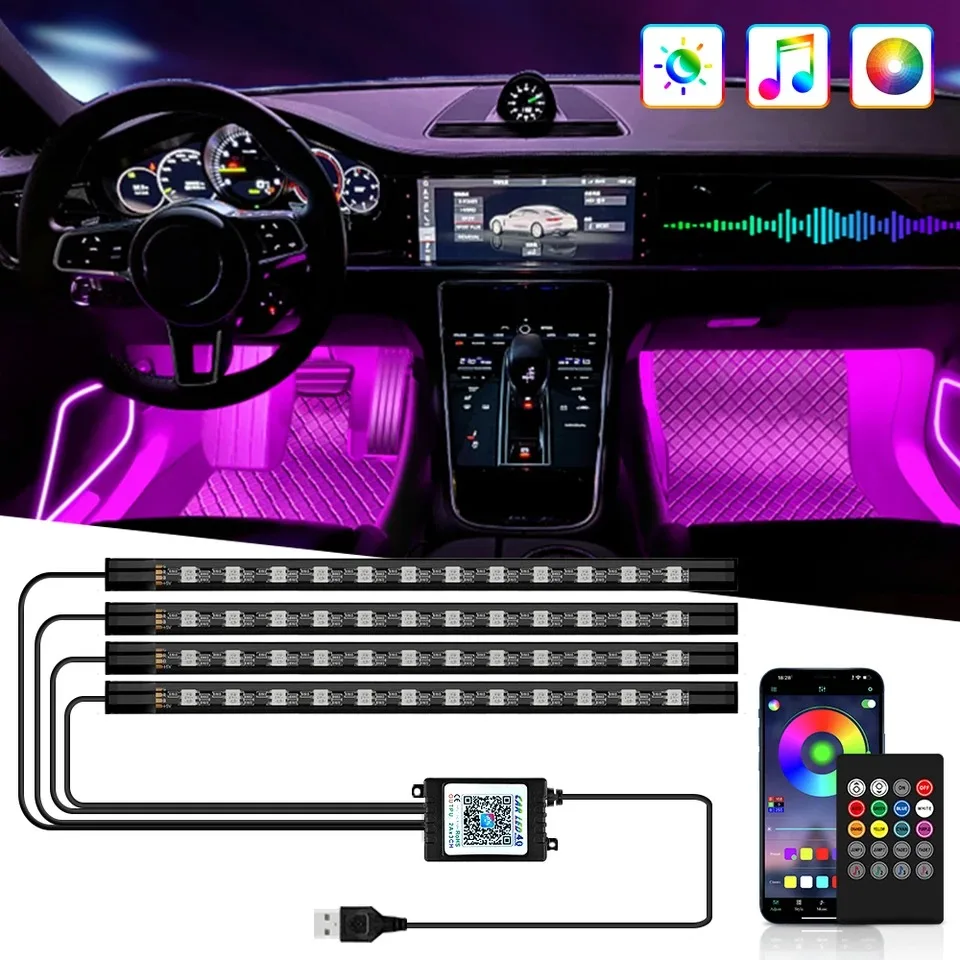 Uniwersalne 48 LED USB samocho – Rgb Underglow Strip recenzja i cena