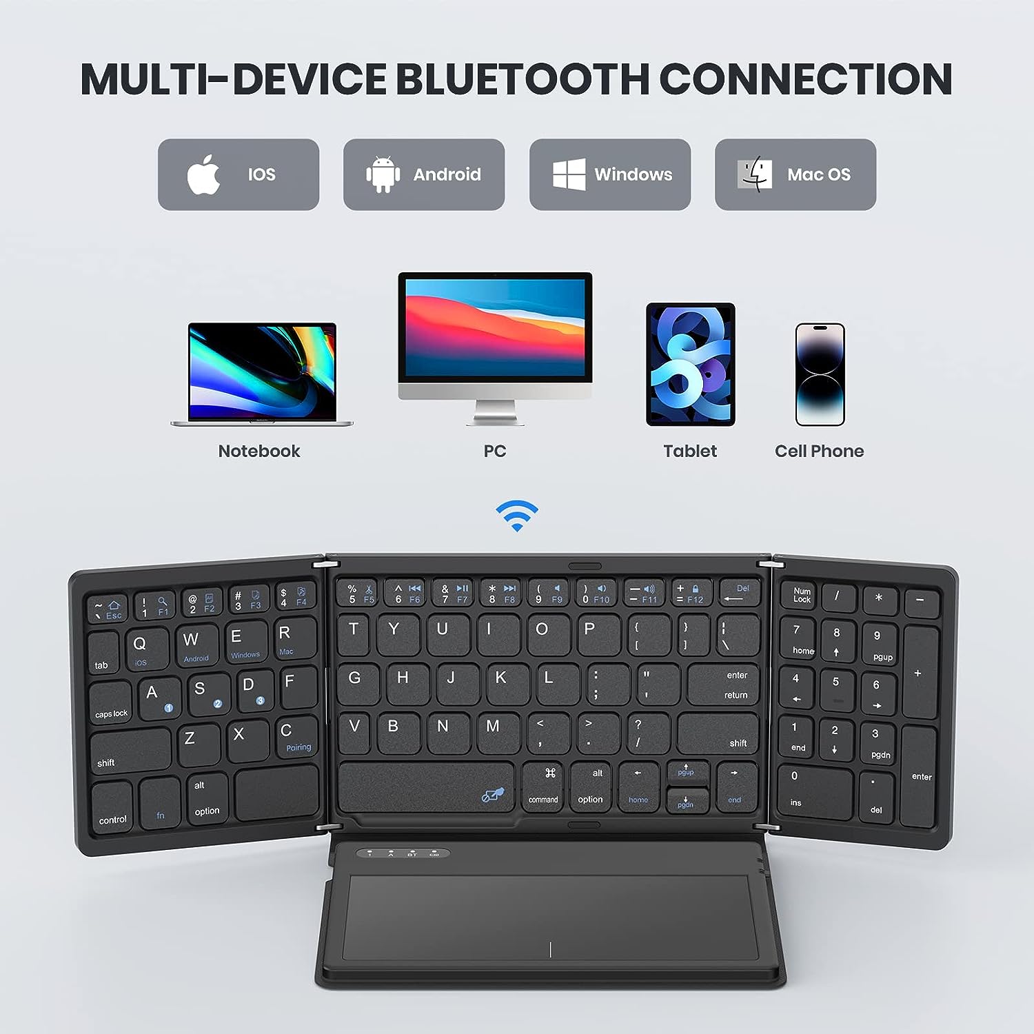 Mini przenośna składana klawia – Gaming Keyboard Budget recenzja i cena