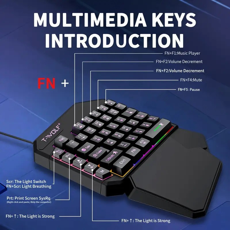 FocusOnPC TF900 2-w-1 Konwerte – Gaming Keyboard Hand recenzja i cena