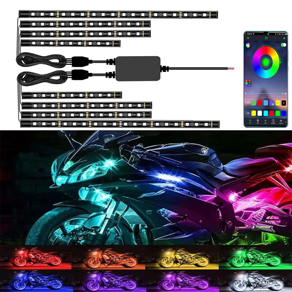 Motocyklowe oświetlenie dekora – Rgb Underglow Strip recenzja i cena