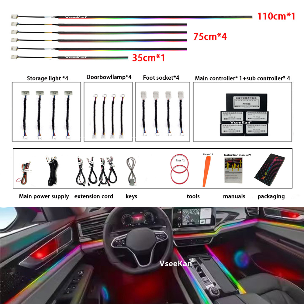 Zestaw oświetlenia ambientoweg – Rgb Underglow Strip recenzja i cena